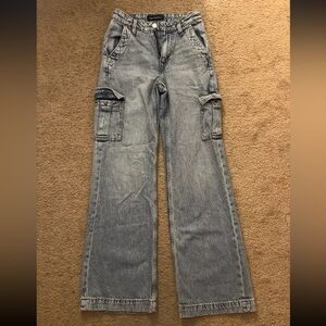 Aeropostale High Rise Cargo Jeans